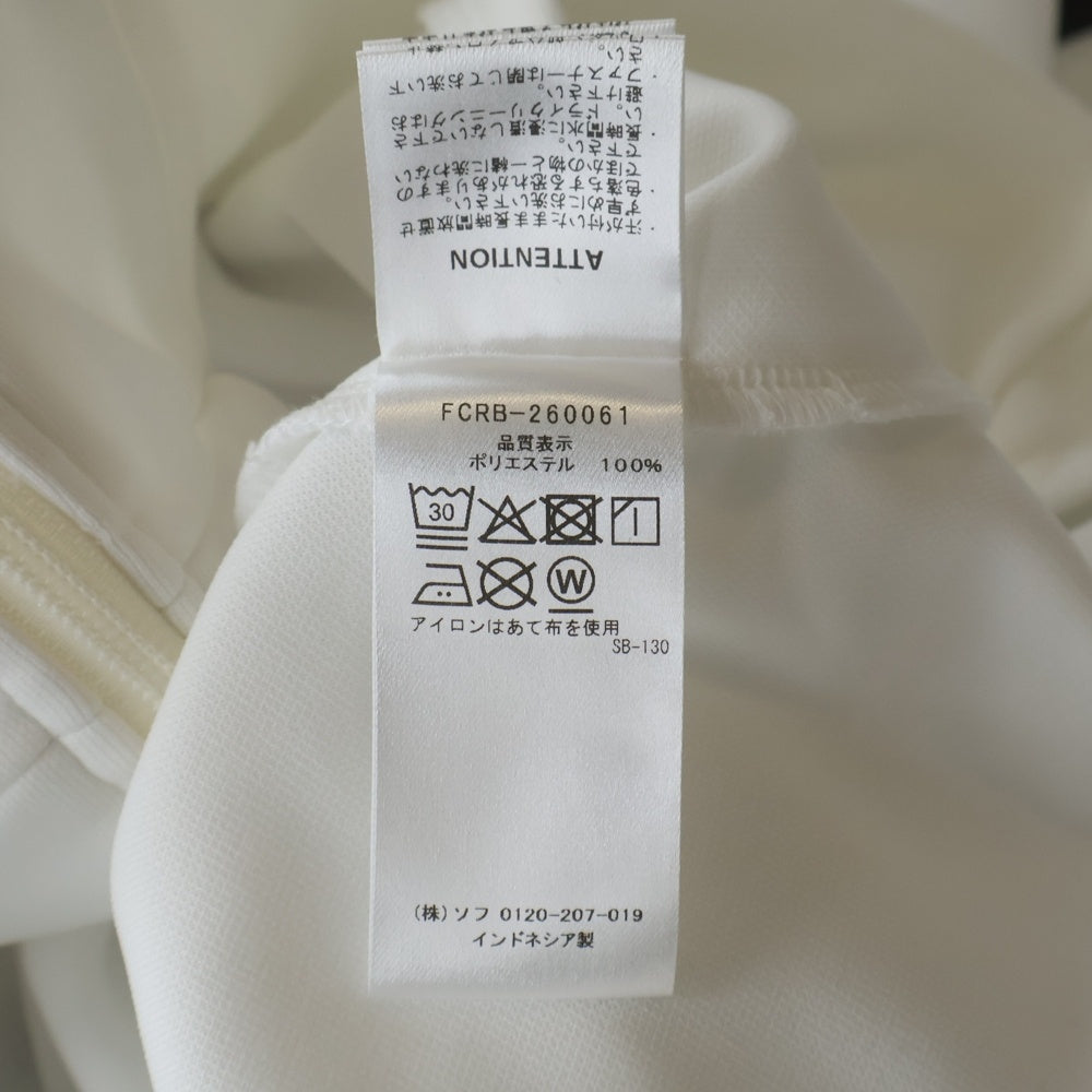 F.C.R.B./F.C.Real Bristol/FCRB(エフシーアールビー/エフシーレアルブリストル) TRAINING TRACK JACKET トレーニング トラック ポリエステル ジップアップ ジャケット ホワイト FCRB-260061