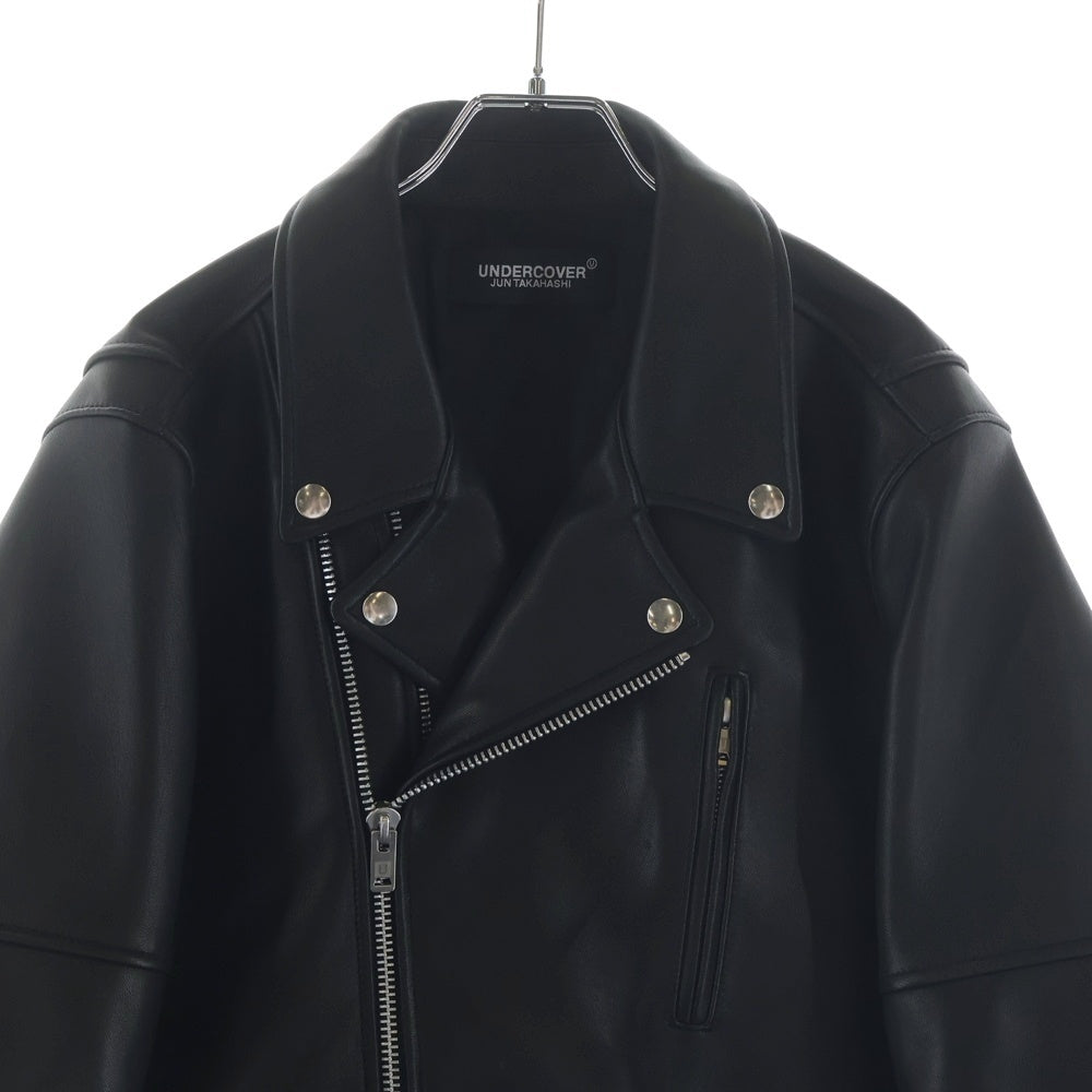UNDERCOVER(アンダーカバー) 26SS SHEEPSKIN LEATHER RIDER'S JACKET シープスキン レザー ライダース ジップアップ ジャケット ブラック UC1F4203