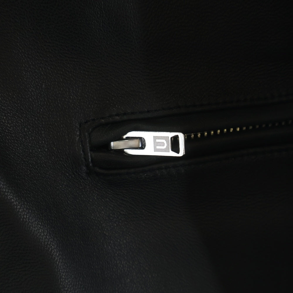 UNDERCOVER(アンダーカバー) 26SS SHEEPSKIN LEATHER RIDER'S JACKET シープスキン レザー ライダース ジップアップ ジャケット ブラック UC1F4203