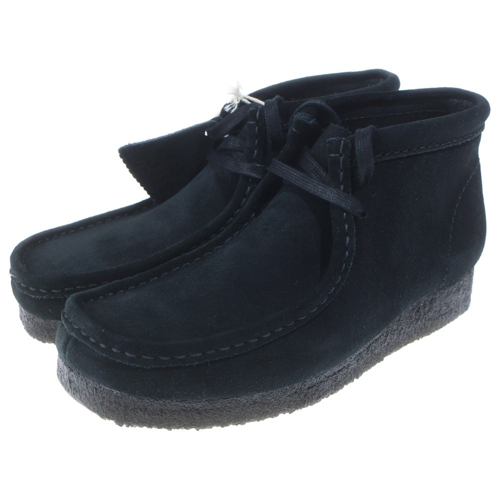 Clarks(クラークス) WALLABEE BTICTD ワラビー ブラックスエード ミッドカットシューズ ブラック 261695047060