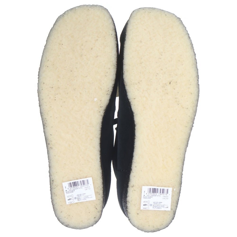 Clarks(クラークス) WALLABEE BTICTD ワラビー ブラックスエード ミッドカットシューズ ブラック 261695047060