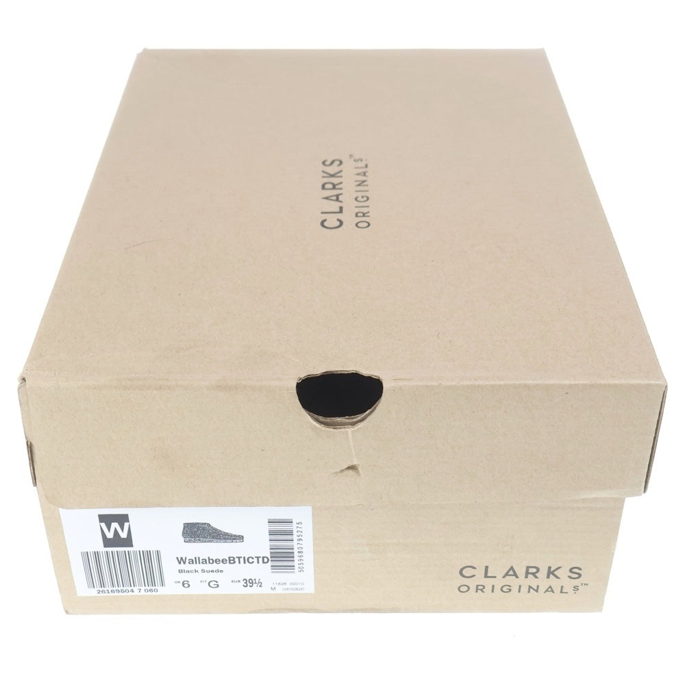 Clarks(クラークス) WALLABEE BTICTD ワラビー ブラックスエード ミッドカットシューズ ブラック 261695047060