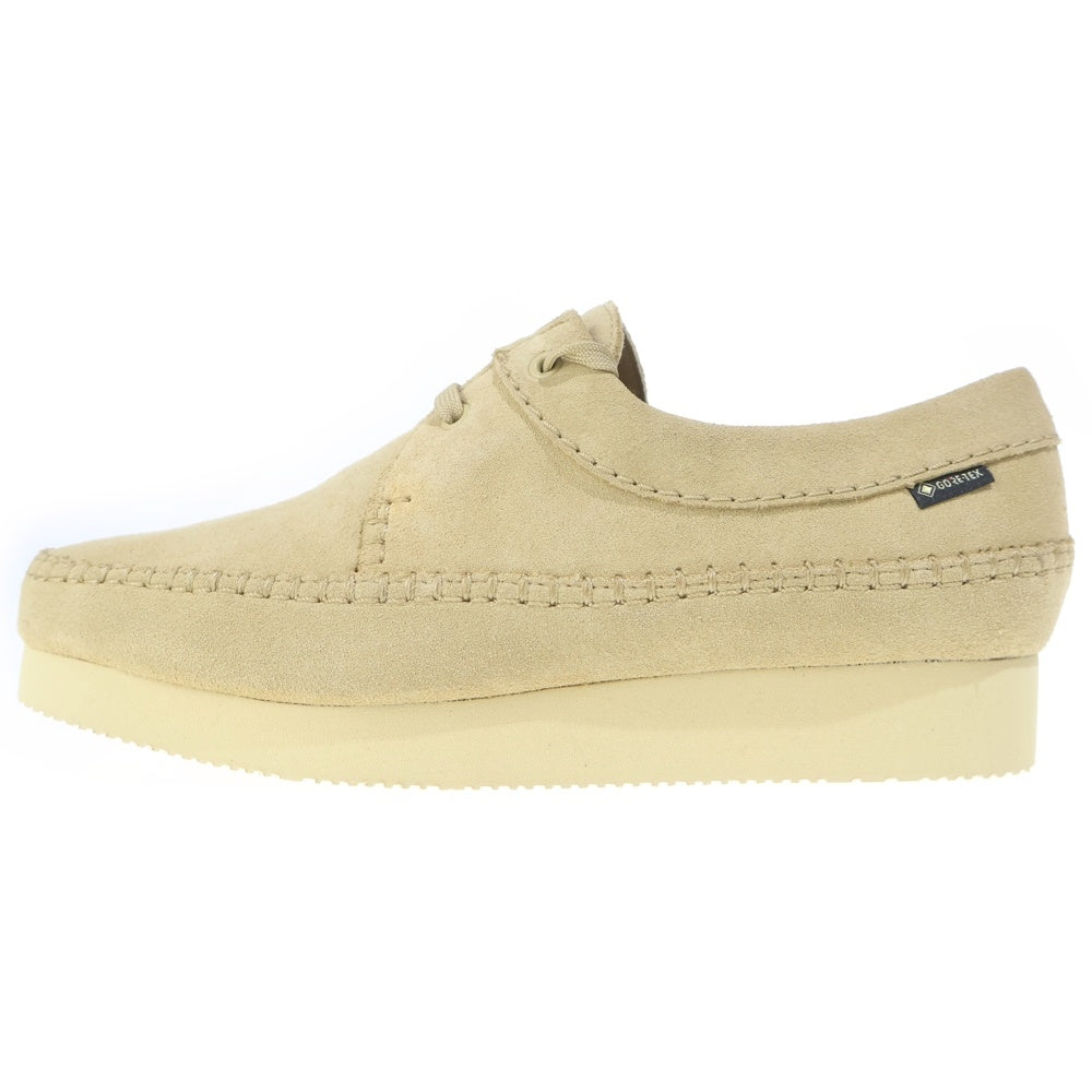 Clarks(クラークス) Weaver GTX ワラビー ゴアテックス メイプルスウェード ローカットスニーカー ベージュ 26171485