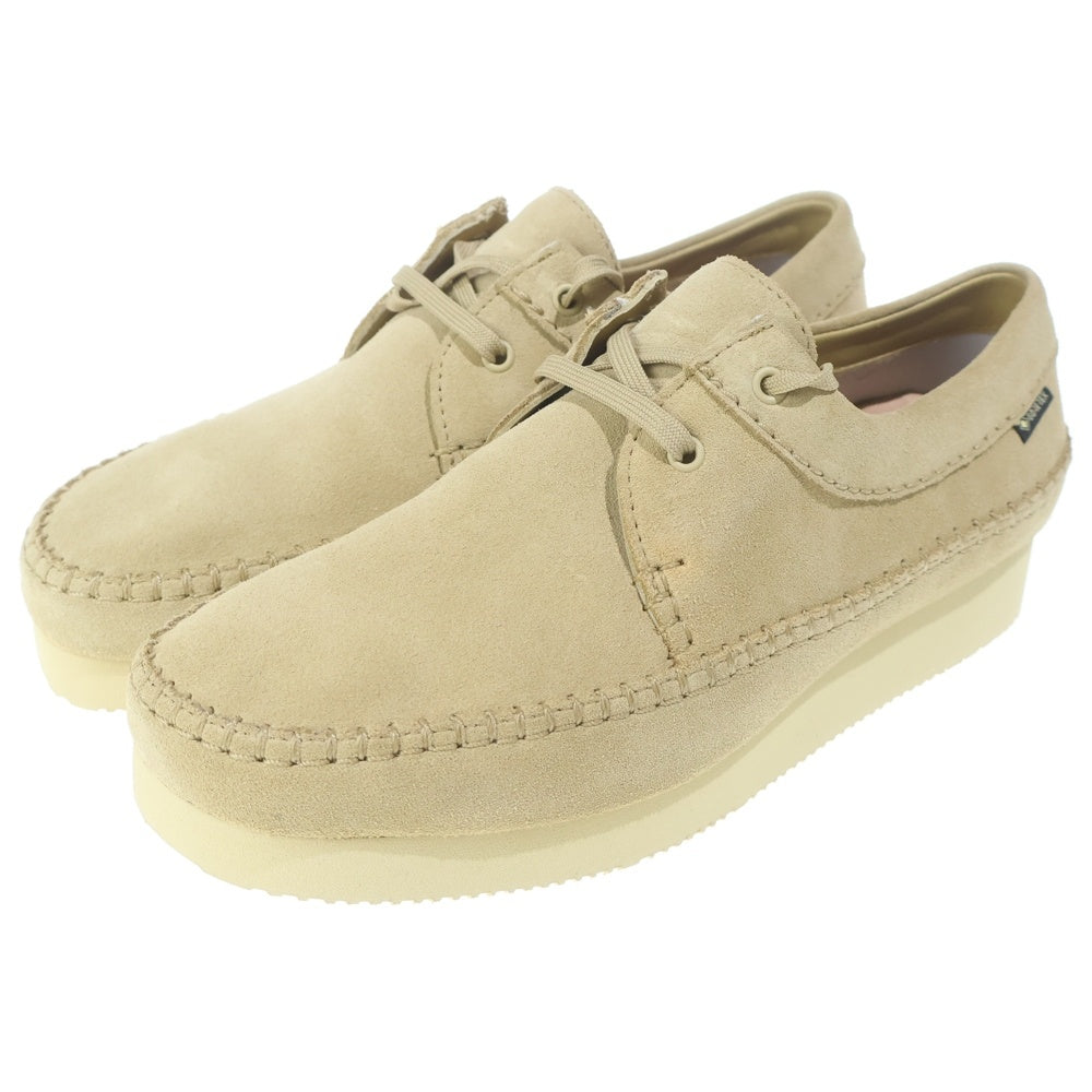 Clarks(クラークス) Weaver GTX ワラビー ゴアテックス メイプルスウェード ローカットスニーカー ベージュ 26171485