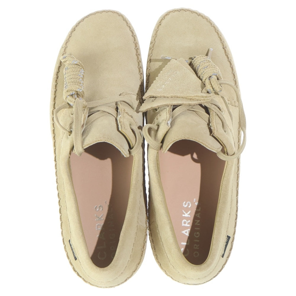 Clarks(クラークス) Weaver GTX ワラビー ゴアテックス メイプルスウェード ローカットスニーカー ベージュ 26171485