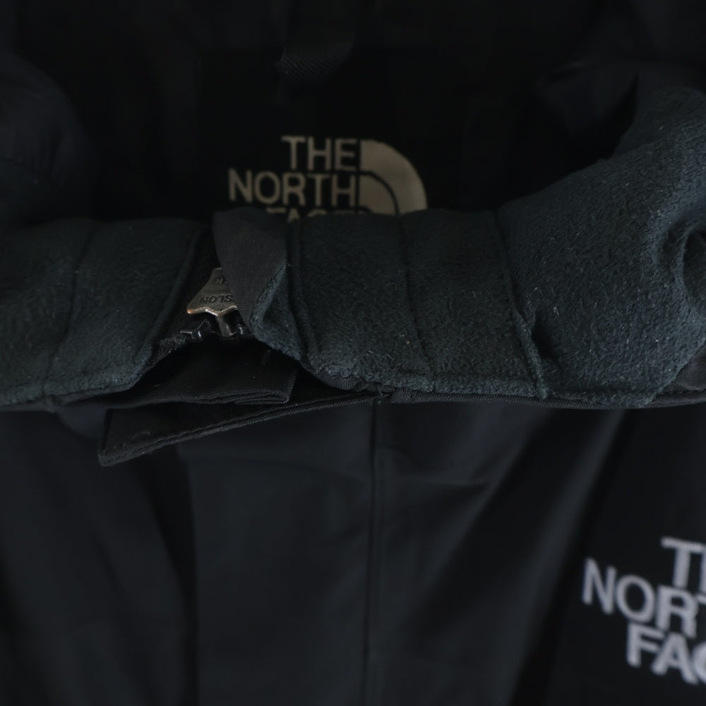 THE NORTH FACE(ザノースフェイス) MOUNTAIN JACKET GORE-TEX ロゴエンブロイダリー ゴアテックス ジップアップ フーデッド マウンテン ナイロンジャケット ブラック NP15105