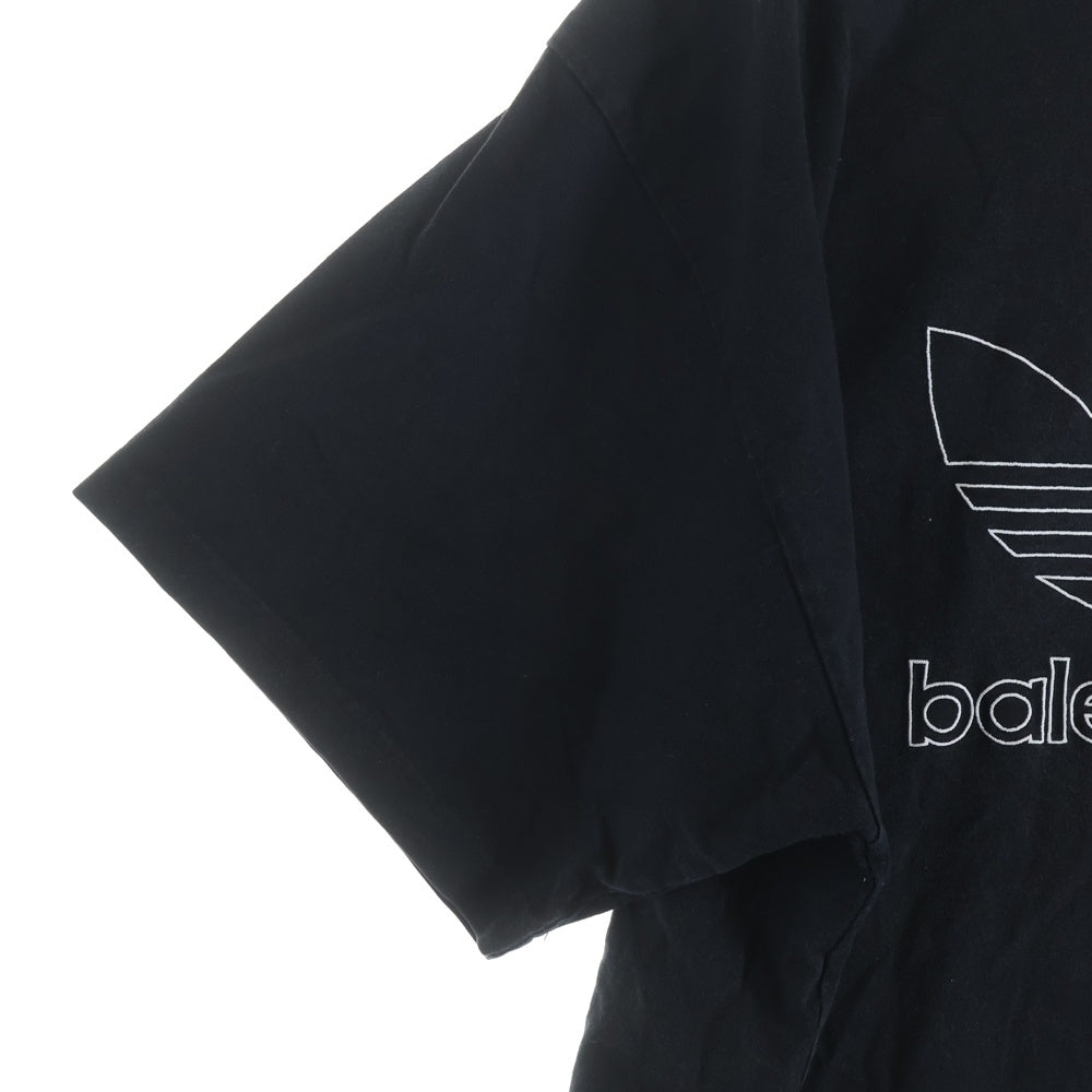 BALENCIAGA(バレンシアガ) 23SS ×ADIDAS アディダス トレフォイルロゴオーバーサイズTシャツ 半袖クルーネックカットソー グリーン 723976 TNVN8