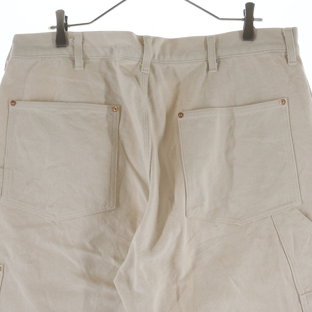 comoli 24ss コットン ダック ペインターパンツ サイズ1白 エクリュ COMOLI(コモリ) 24SS COTTON DUCK PAINTER PANTS コットンダック