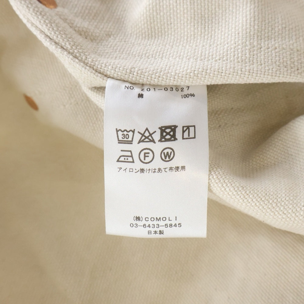 COMOLI(コモリ) 24SS COTTON DUCK PAINTER PANTS コットンダック ペインターパンツ ホワイト Z01-03027