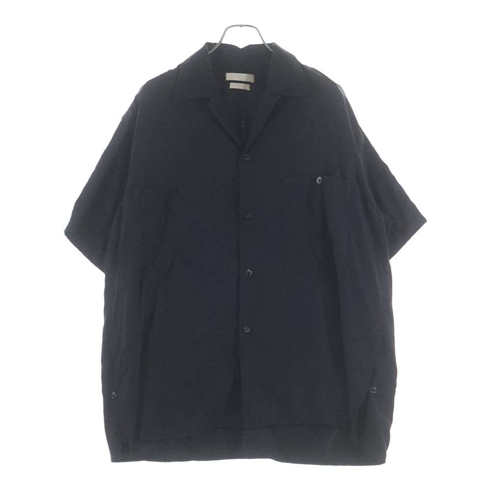 YOKE(ヨーク) 25SS CUPRO OPEN COLLAR SHIRT キュプラ オープンカラー 半袖シャツ ブラック YK25SS0941SH