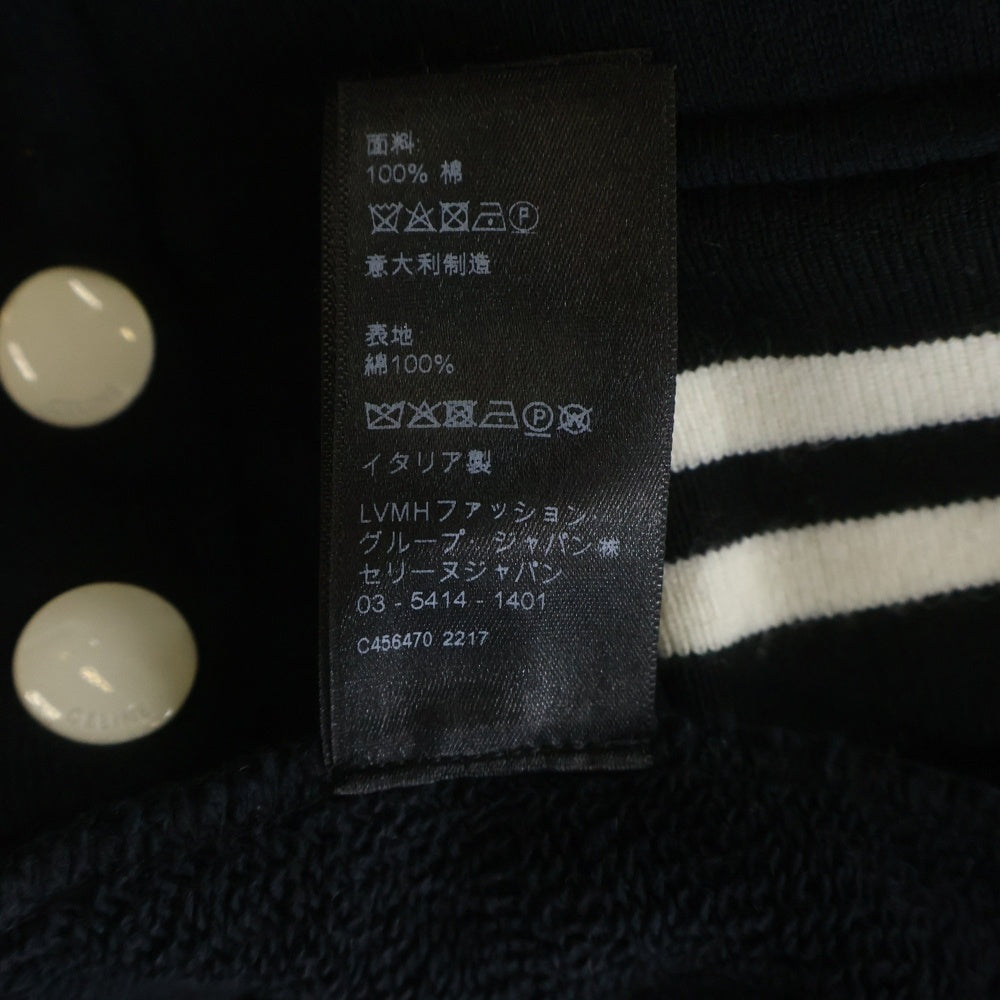 CELINE(セリーヌ) 22AW カレッジロゴ スウェット テディジャケット ブラック 2Y815345F