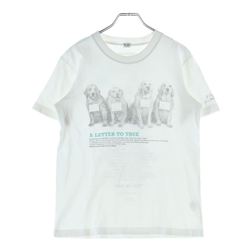 Paul Smith(ポールスミス) ×BRUCE WEBER A LETTER TO TRUE ブルースウェーバー アレタートゥトゥルー クルーネック 半袖Tシャツカットソー ホワイト