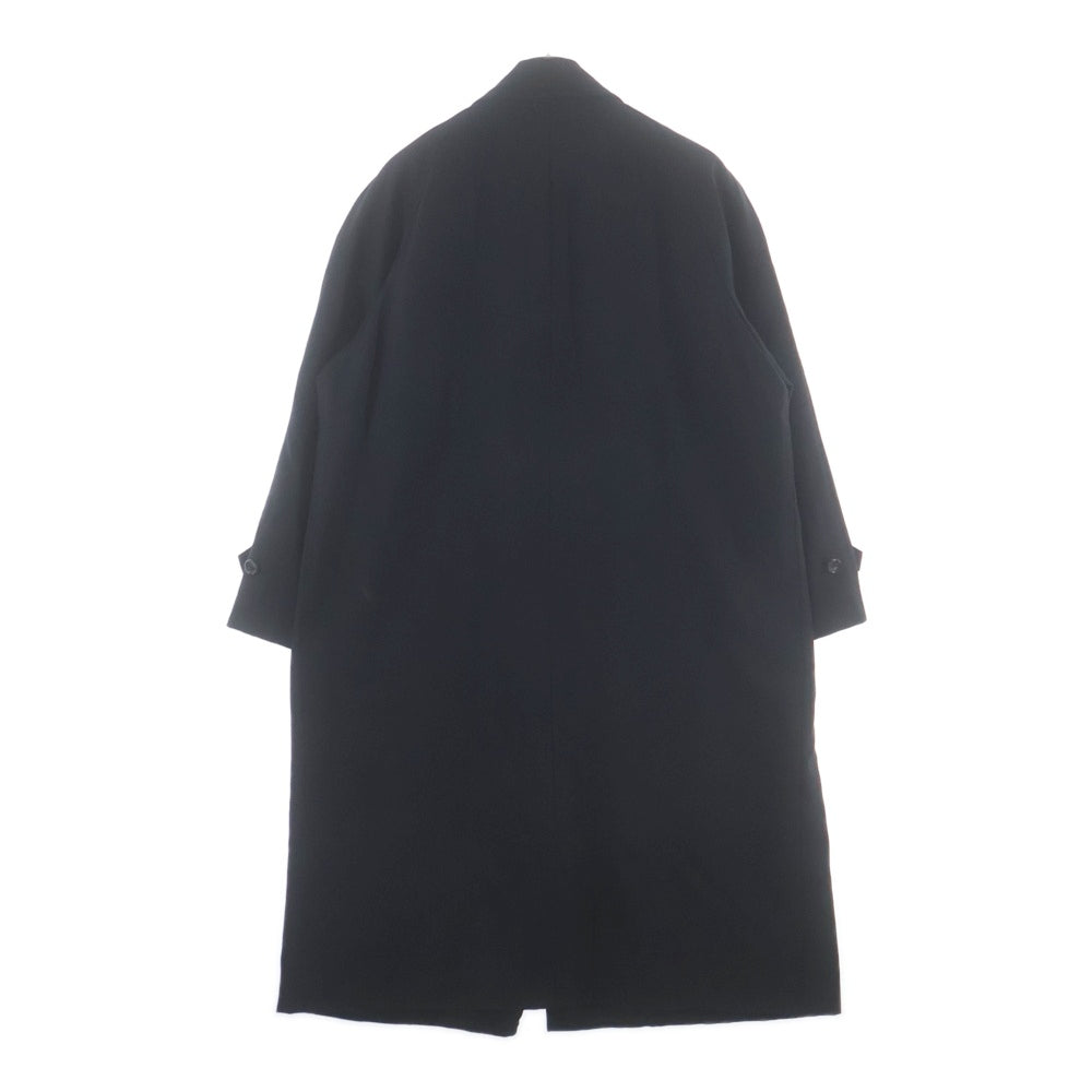 COMME des GARCONS HOMME(コムデギャルソンオム) 90AW ARCHIVE ステンカラー ラグランスリーブ ノーベント ボタンアップ ウールロングコート ブラック HC-05007S アーカイブ
