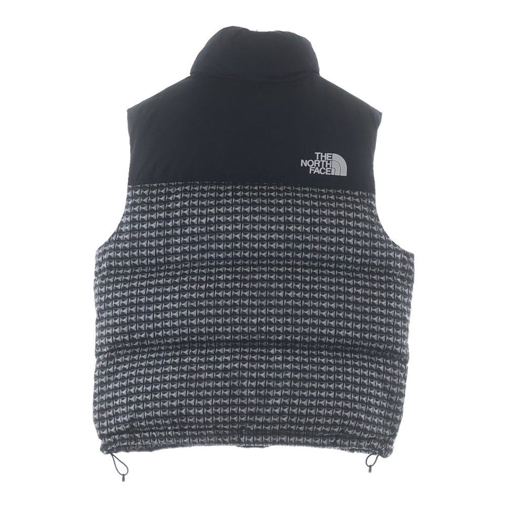 SUPREME(シュプリーム) 21SS×THE NORTH FACE Studded Nuptse Vest Black スタッズ ヌプシ ブラック ダウンベスト グレー/ブラック NF0A5IQX