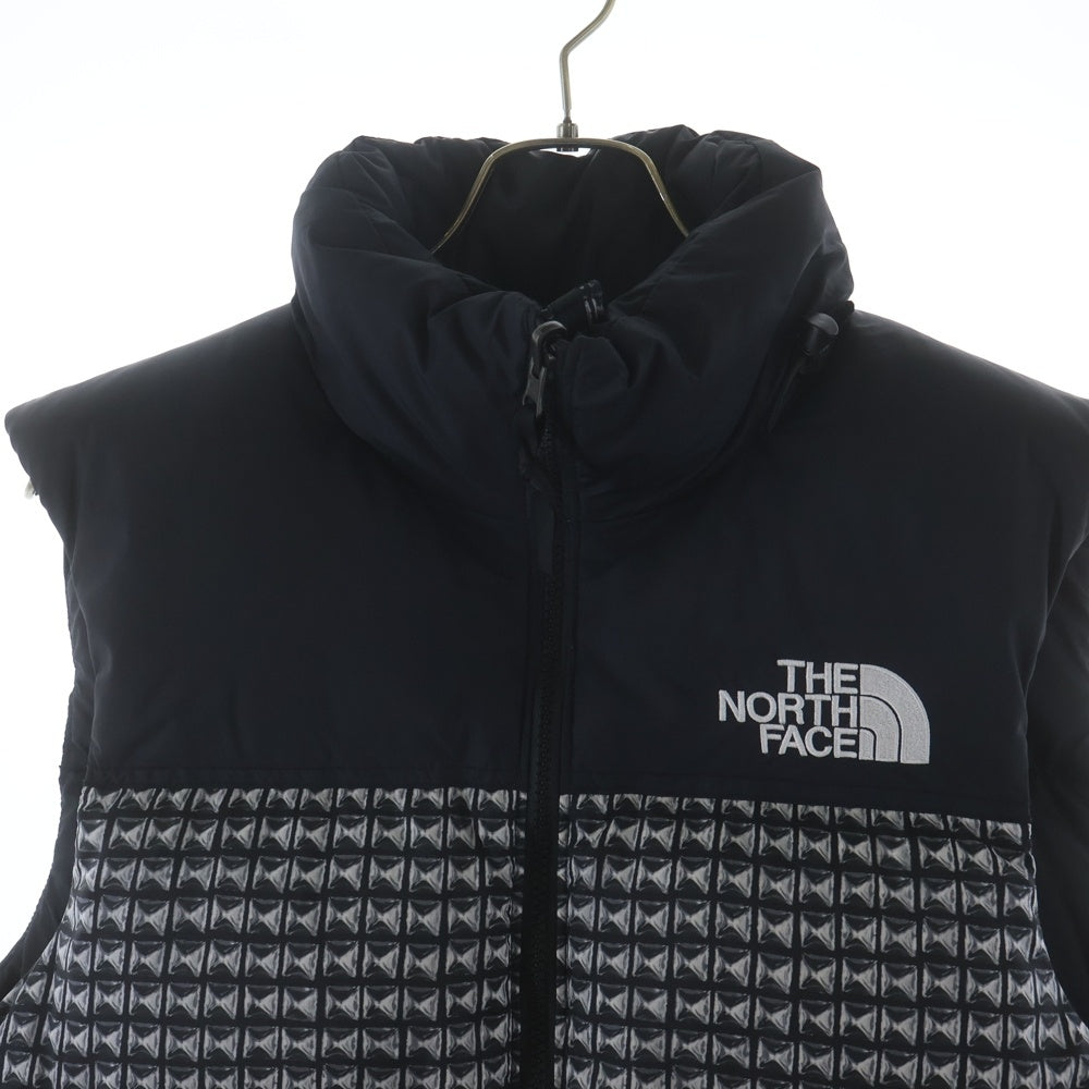 SUPREME(シュプリーム) 21SS×THE NORTH FACE Studded Nuptse Vest Black スタッズ ヌプシ ブラック ダウンベスト グレー/ブラック NF0A5IQX