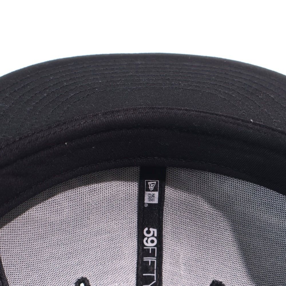 SUPREME(シュプリーム) 24SS×NEW ERA Futura Cap ニューエラ フーチュラ ロゴ刺繍 6パネル ベースボール キャップ 帽子 ブラック