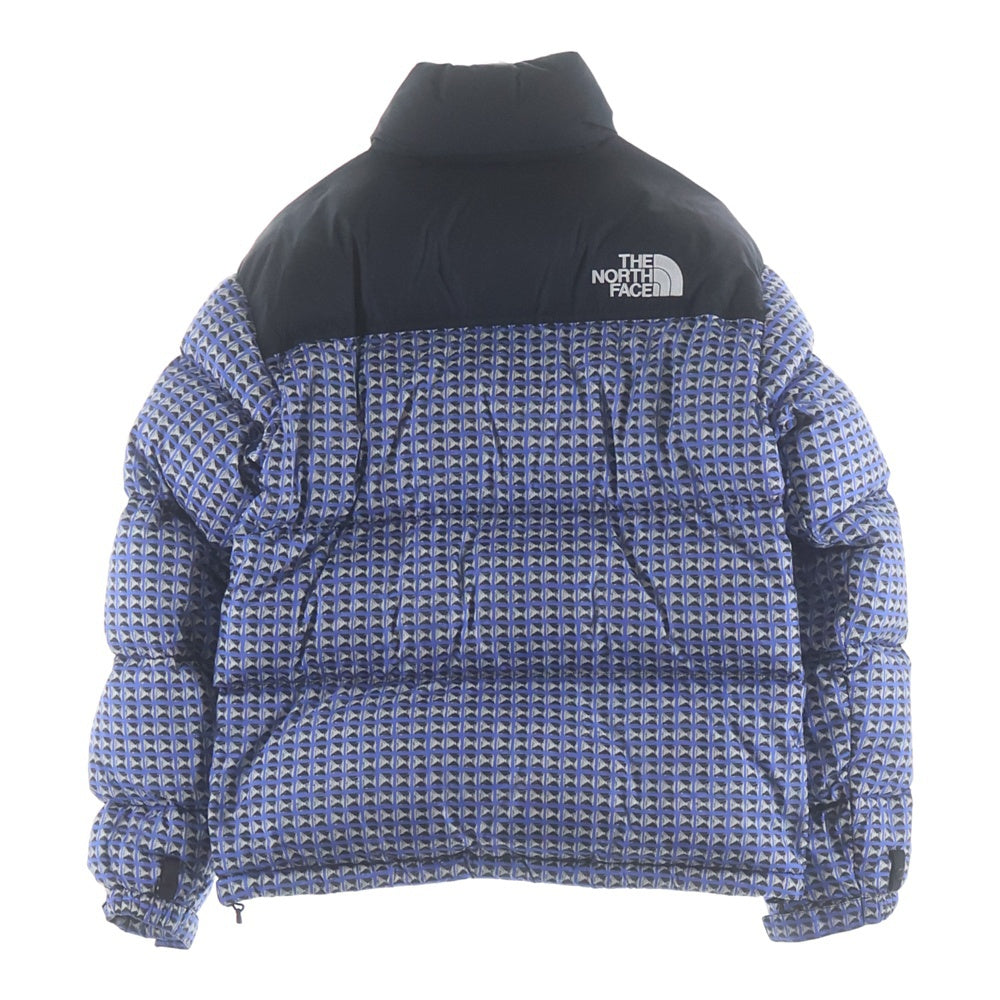 SUPREME(シュプリーム) 21SS×THE NORTH FACE Studded Nuptse Jacket スタッズ ヌプシ ダウンジャケット ブルー/ブラック ND42100I