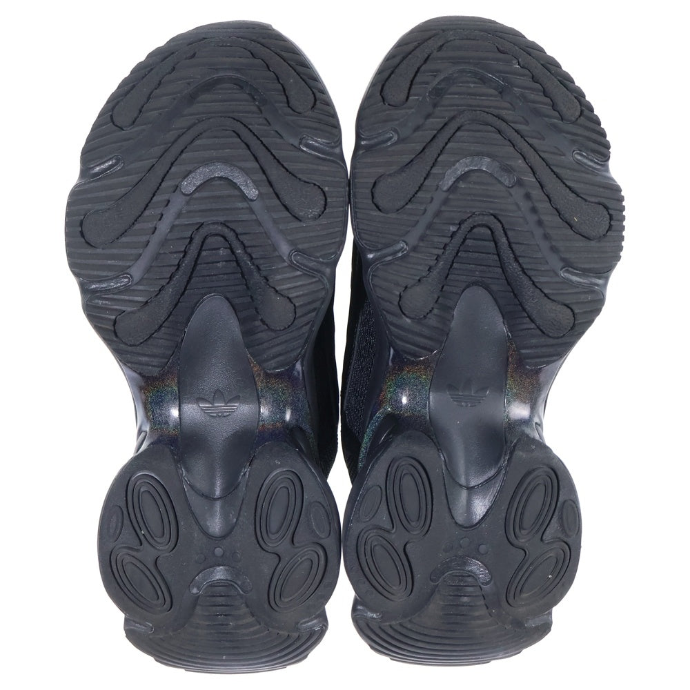 adidas(アディダス) OZVENUZ オズヴィーナス トレフォイルロゴチャーム ローカットスニーカー レディース ブラック US7.5/24.5cm HQ2677