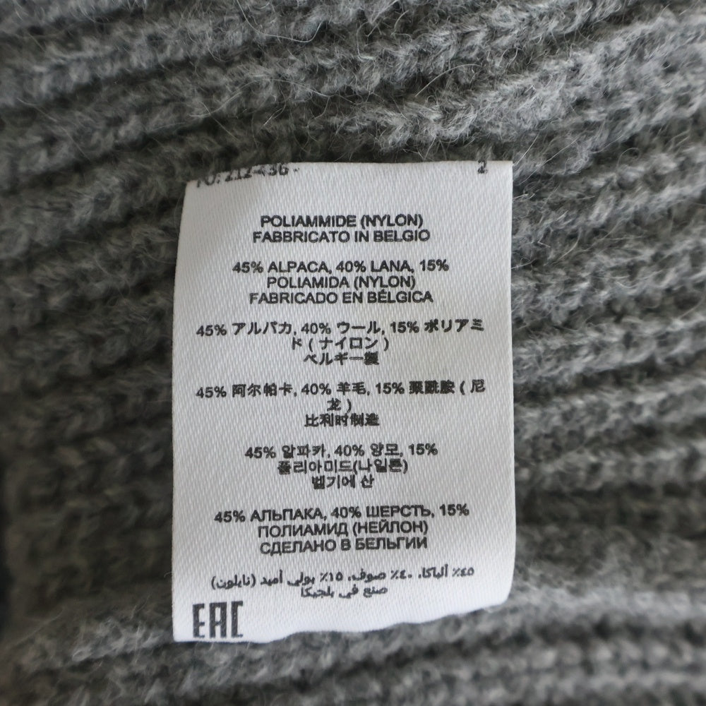 DRIES VAN NOTEN(ドリスヴァンノッテン) ウール混 アルパカニットカーディガン グレー