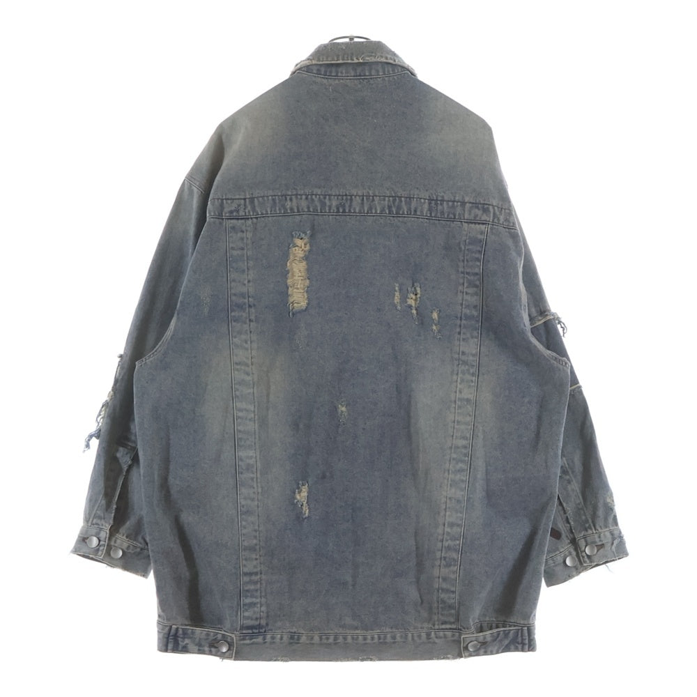 FR(13)NDS(フレンズ) 9oz DENIM JACKET ナインオンス ダメージ加工 デニムトラッカージャケット インディゴ 24A-BSL049-RF