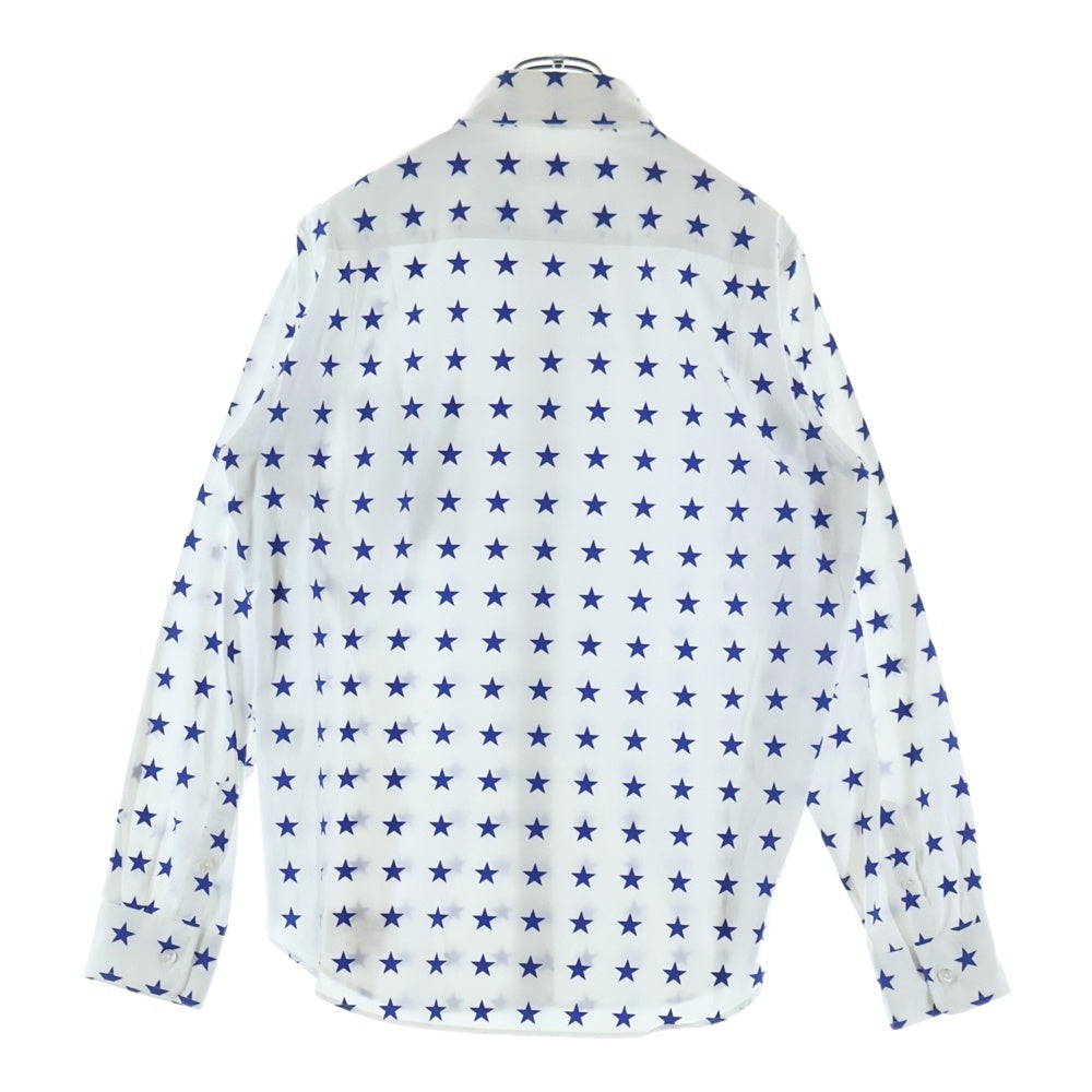 WACKO MARIA(ワコマリア) 15SS 星柄 ロングスリーブ コットンシャツ ホワイト/ブルー 15SS-P-SHI-07