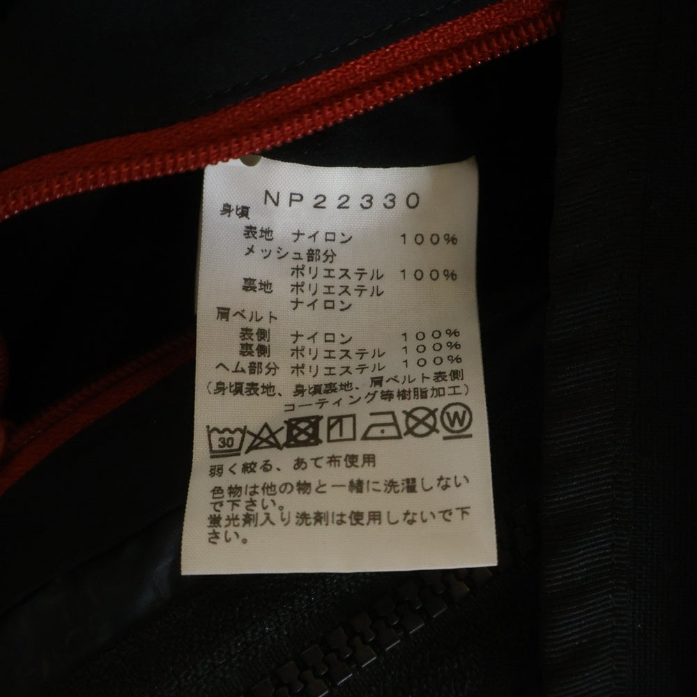 THE NORTH FACE(ザノースフェイス) GEAR MESH VEST ロゴ刺繍 ギアメッシュベルト ブラック NP22330