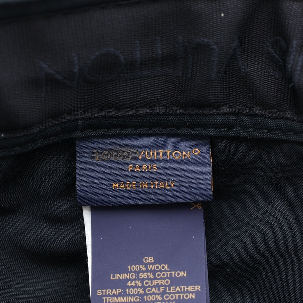 LOUIS VUITTON(ルイヴィトン) 22AW キャスケット・クロコマルティエ ベースボールキャップ 帽子 ブラック/パープル MP3407
