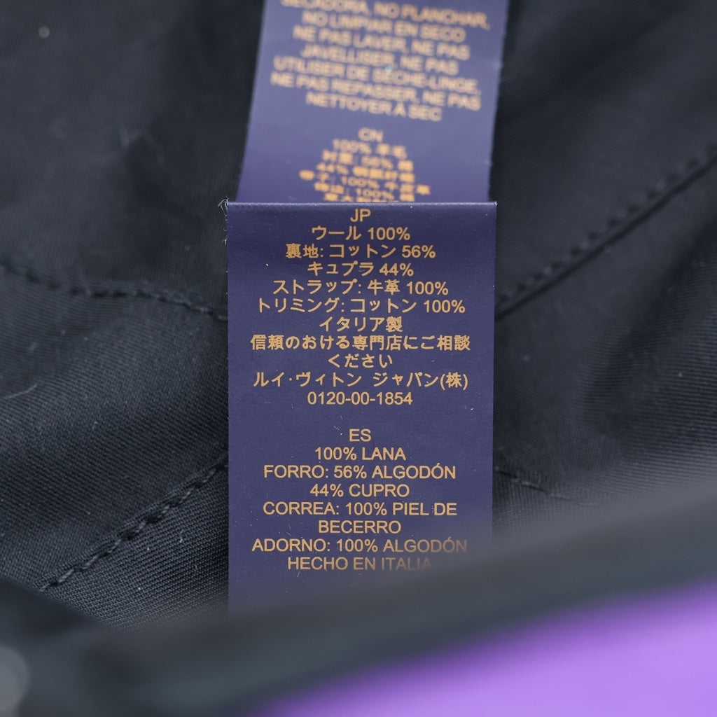 LOUIS VUITTON(ルイヴィトン) 22AW キャスケット・クロコマルティエ ベースボールキャップ 帽子 ブラック/パープル MP3407