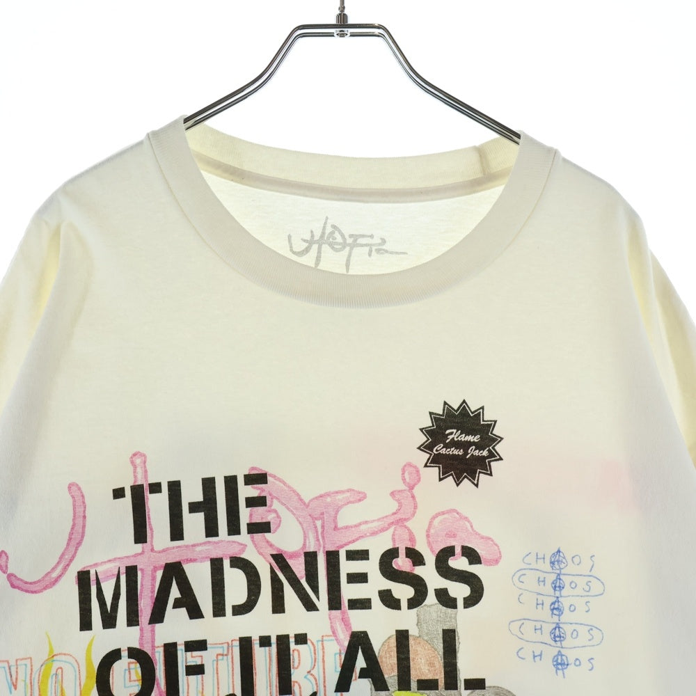 Cactus Jack(カクタスジャック) ×SAINT MICHAEL UTOPIA 3A TEE セントマイケル ユートピア 両面プリントTシャツ 半袖クルーネックカットソー ホワイト