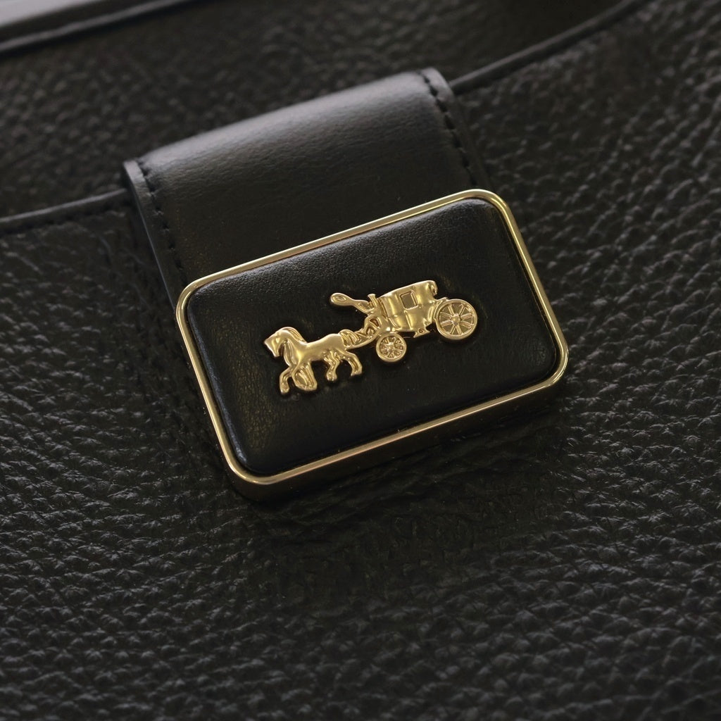 COACH(コーチ) グレース キャリーオール 2WAY レザー ショルダーハンドバッグ ブラック H2281-CC141 レディース