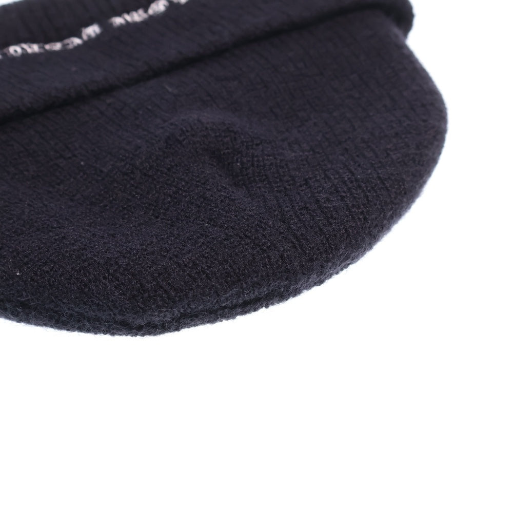 CHROME HEARTS(クロムハーツ) WOOL WATCH CAP フロントエンブロイダリー ウール ワッチ ニット ビーニー 帽子 ブラック