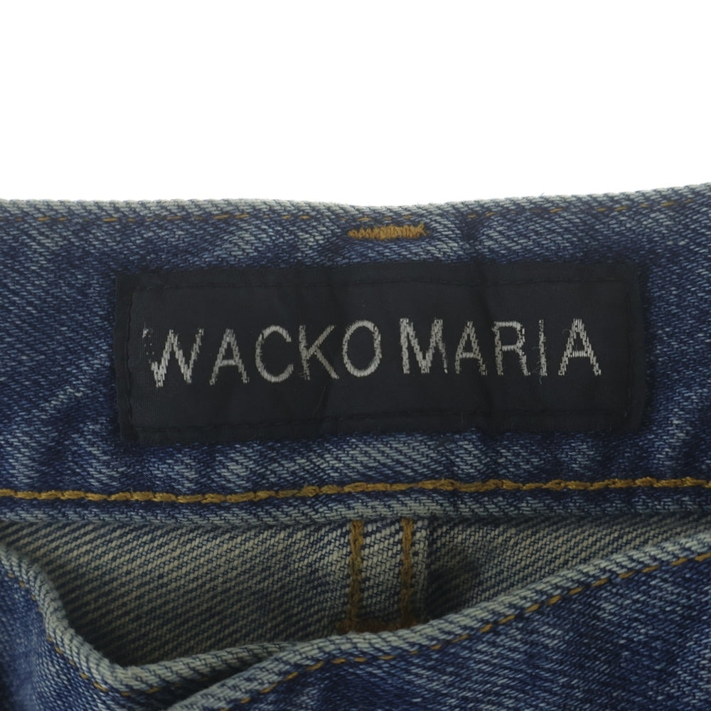 WACKO MARIA(ワコマリア) 25AW DENIM PANTS ロゴエンブロイダリー ジップフライ デニムパンツ ジーンズ インディゴ 25FW-WMP-PT03