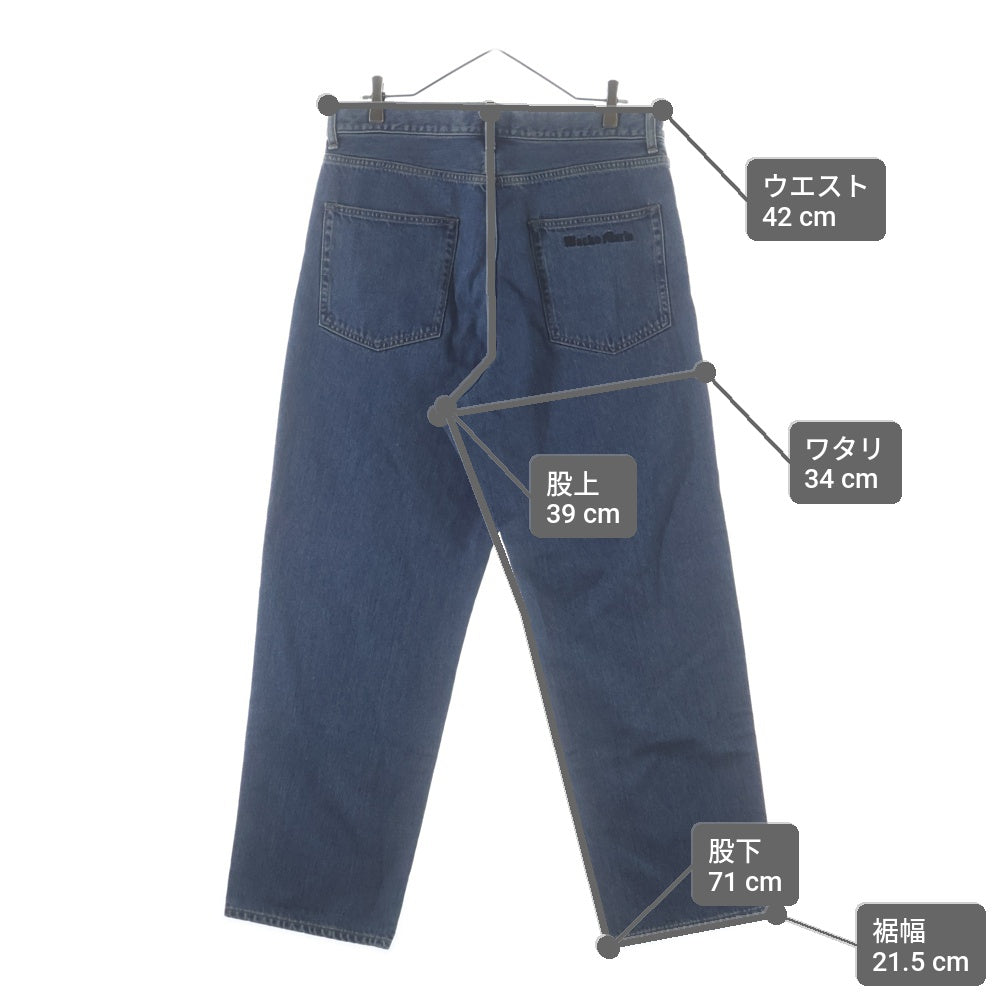 WACKO MARIA(ワコマリア) 25AW DENIM PANTS ロゴエンブロイダリー ジップフライ デニムパンツ ジーンズ インディゴ 25FW-WMP-PT03