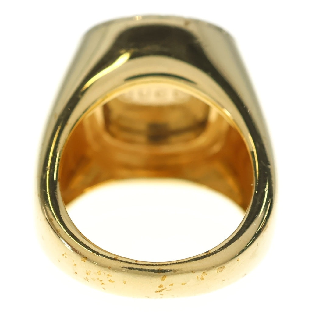GUCCI(グッチ) SIGNET RING コートオブアームズエングレーブ シグネットリング 指輪 ゴールド レディース