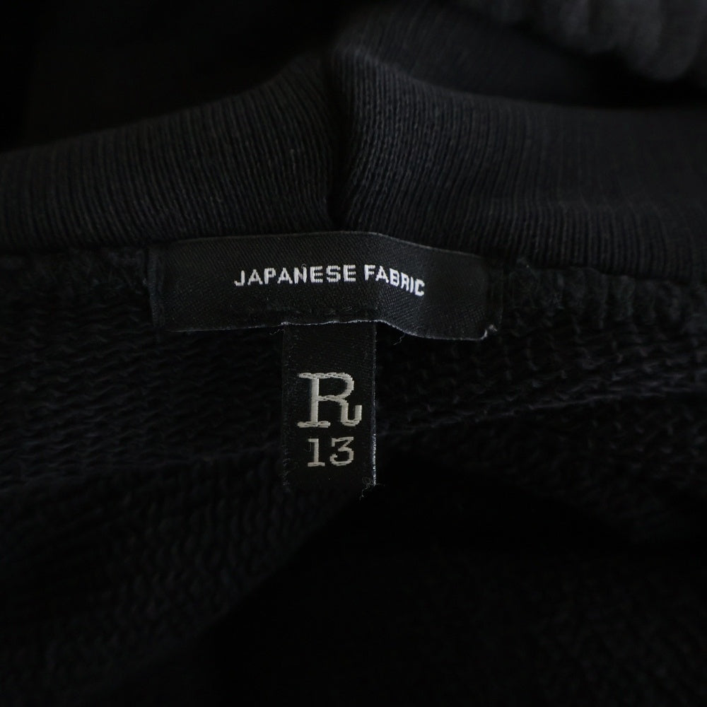 R13(アールサーティーン) R13 NEW YORK HOODIE ニューヨークフーディー パーカー ブラック R13MK005-096AH