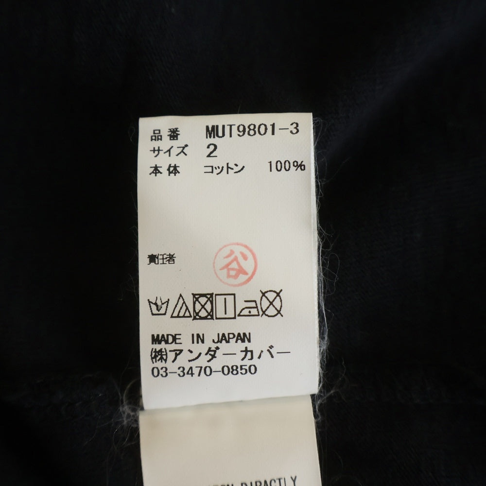 UNDERCOVER(アンダーカバー) GIZ柄 ビッグTシャツ ブラック MUT9801-3