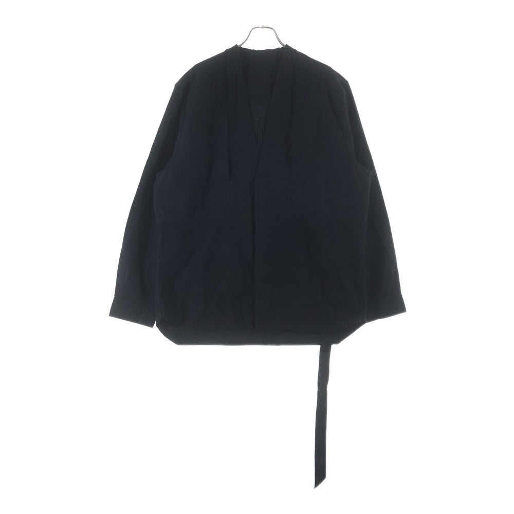 DRKSHDW(ダークシャドウ) 25AW LS LARRY JUMBO FOGPOCKET SHIRT ジャンボフォグポケット 長袖シャツ ブラック DU02E7298-CL