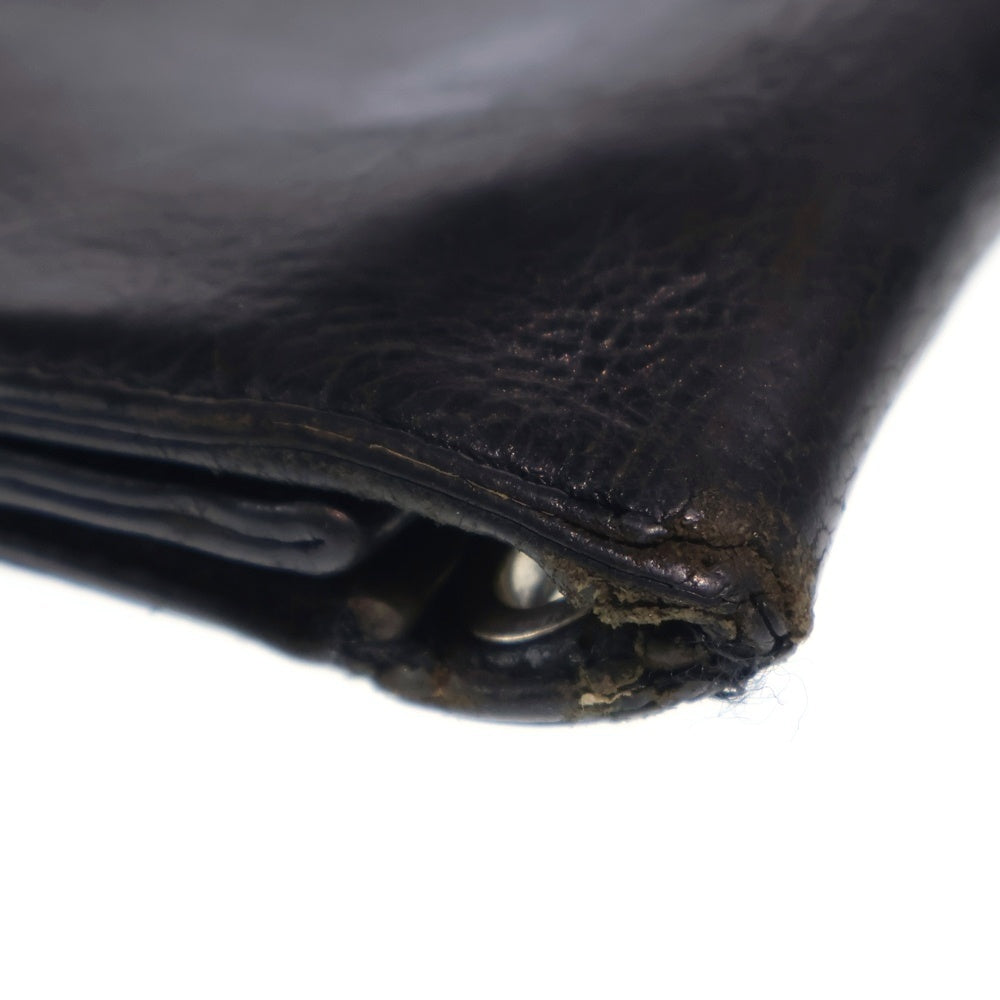 CHROME HEARTS(クロムハーツ) 2ZIP 2ジップ クロスボールボタンレザーウォレット 財布 ブラック