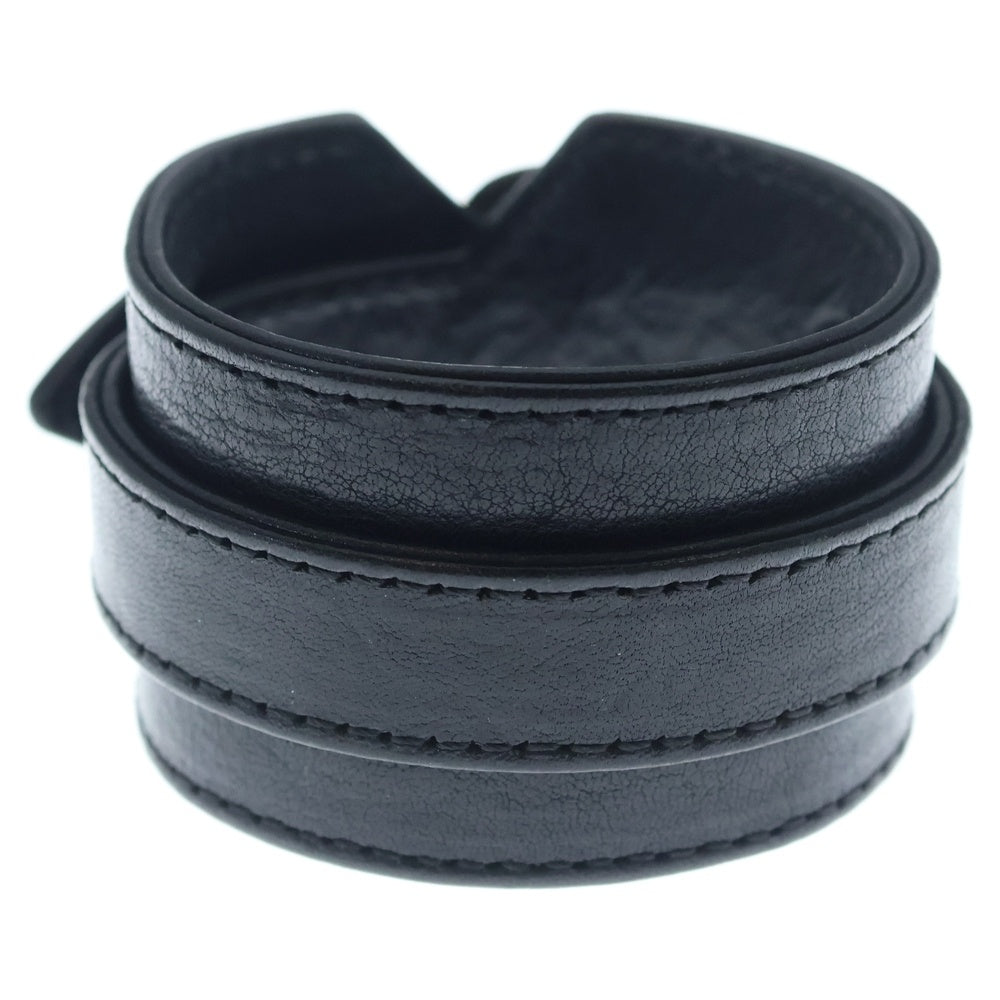 CHROME HEARTS(クロムハーツ) R&R TINY BUCKLE ガンスリンガー タイニーバックル レザーブレスレット チョーカー ブラック/シルバー