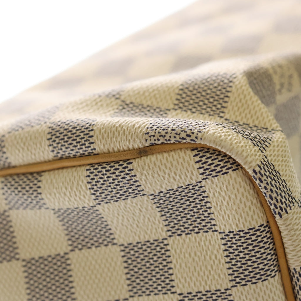 LOUIS VUITTON(ルイヴィトン) ダミエ スピーディー30 レザー PVC ボストンバッグ アイボリー N41370/SP2057 ゴールド金具 レディース