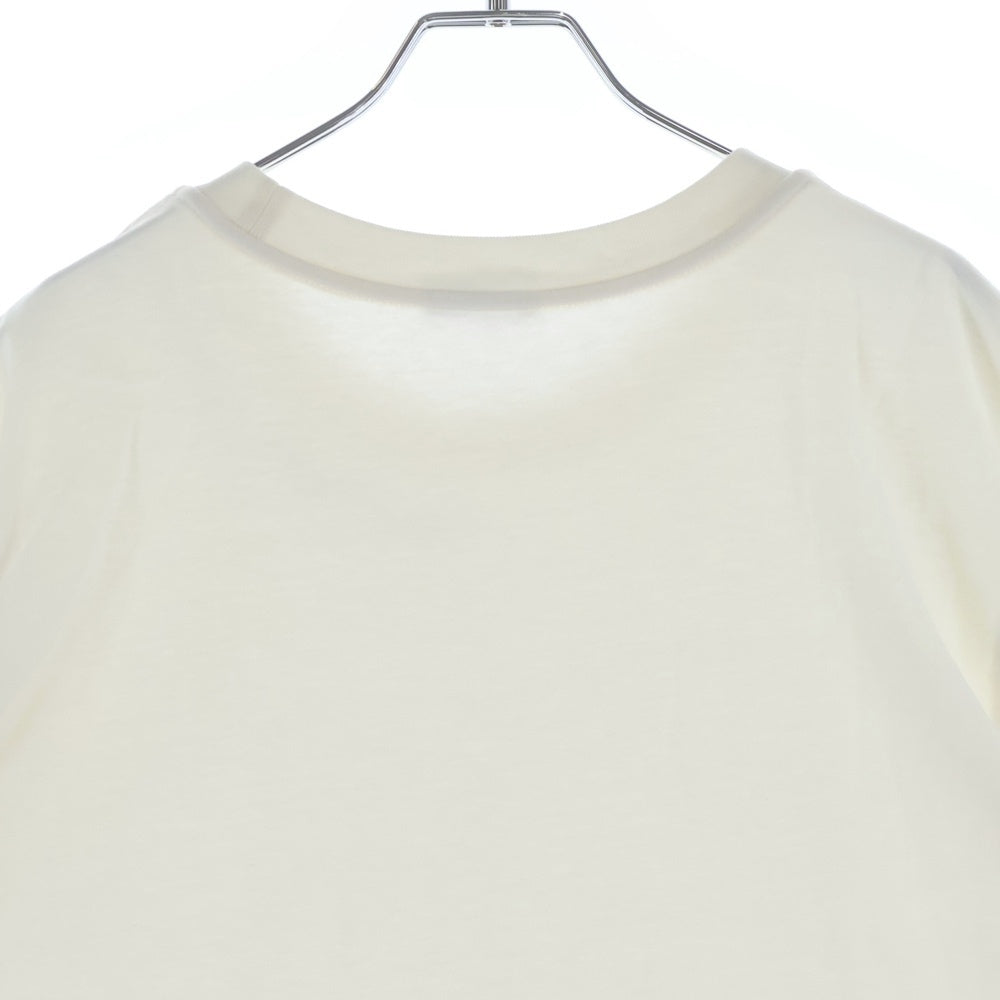 MONCLER(モンクレール) 24SS T-SHIRT ネック3Dロゴ クルーネック半袖Tシャツカットソー ホワイト J10918C00044 8390T