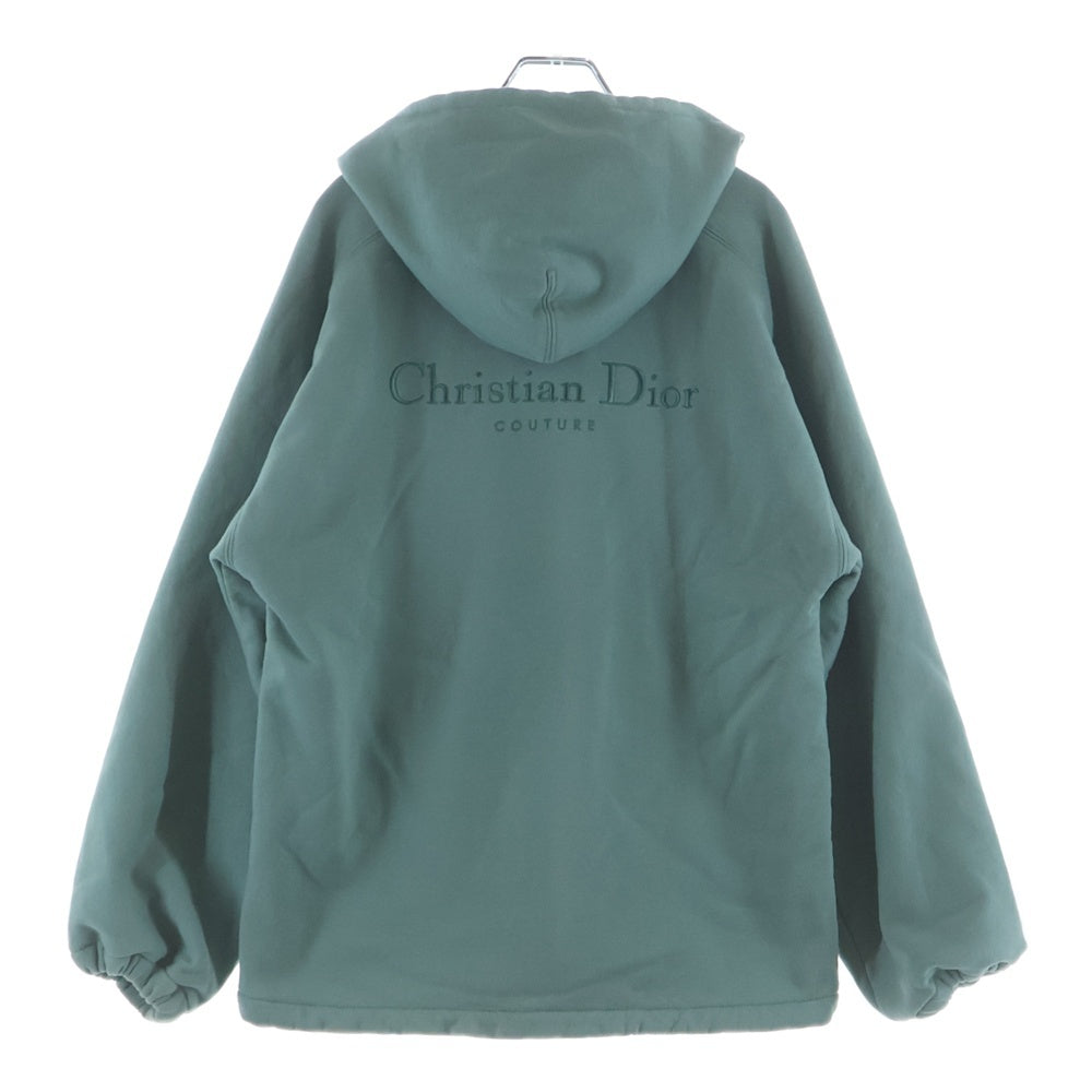 DIOR(ディオール) 23SS オブリーク ロゴエンブロイダリー リバーシブル ジップアップフーディ パーカー グリーン 313J232A0531