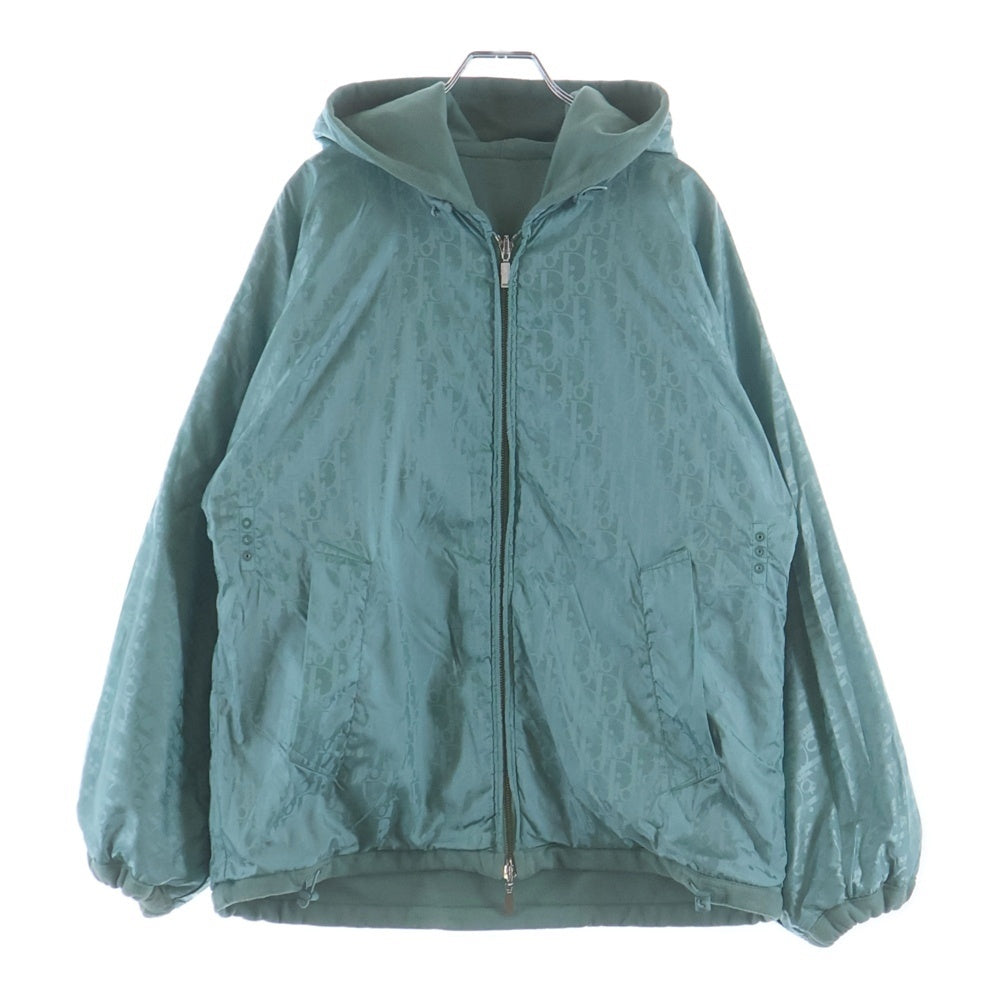 DIOR(ディオール) 23SS オブリーク ロゴエンブロイダリー リバーシブル ジップアップフーディ パーカー グリーン 313J232A0531