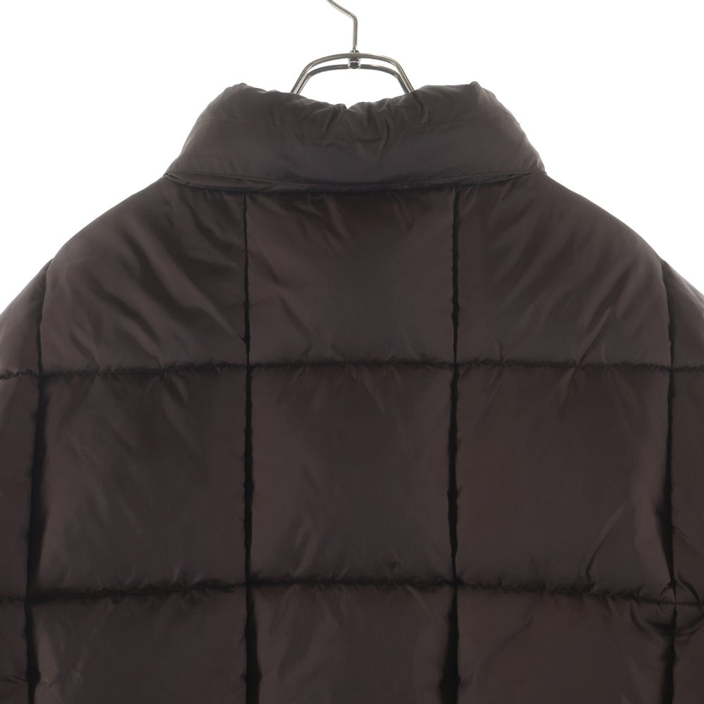 NO BRAND(ノーブランド) THEORIES OF ATLANTIS(セオリーズ) BRICK PUFFER JACKET フーデッドパファージャケット ブラウン
