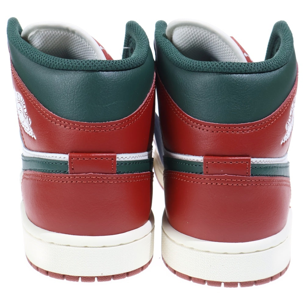 NIKE(ナイキ) AIR JORDAN 1 MID エアジョーダン1 ミッドカットスニーカー US8/26cm ホワイト/レッド/グリーン DQ8426-105