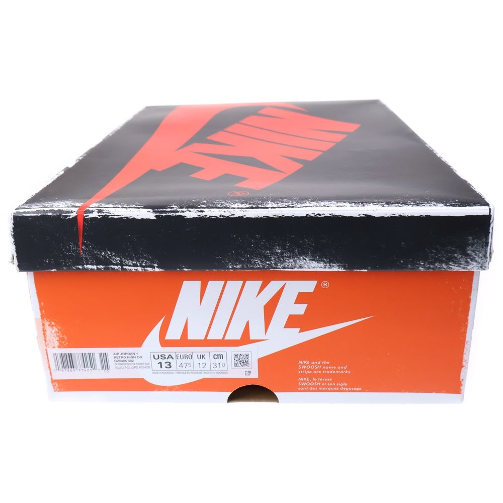 NIKE(ナイキ) AIR JORDAN 1 RETRO HIGH OG UNC REIMAGINED エアジョーダン 1 レトロ リイマジンド ハイカットスニーカー ホワイト/ライトブルー US13/31cm DZ5485-402