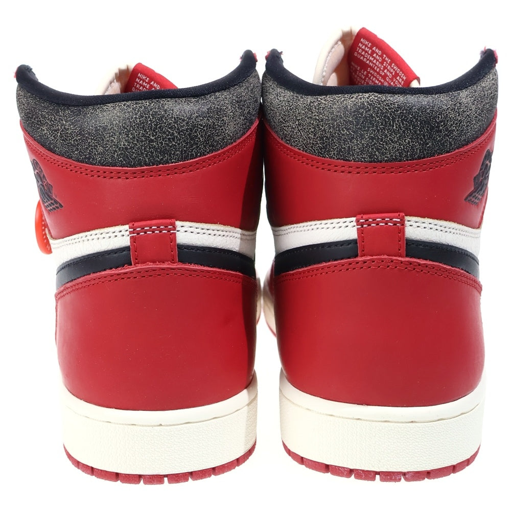 NIKE(ナイキ) AIR JORDAN 1 RETRO HIGH OG エアジョーダン1 レトロ ロスト&ファウンド シカゴ ハイカットスニーカー ホワイト/レッド US12.5/30.5cm DZ5485-612