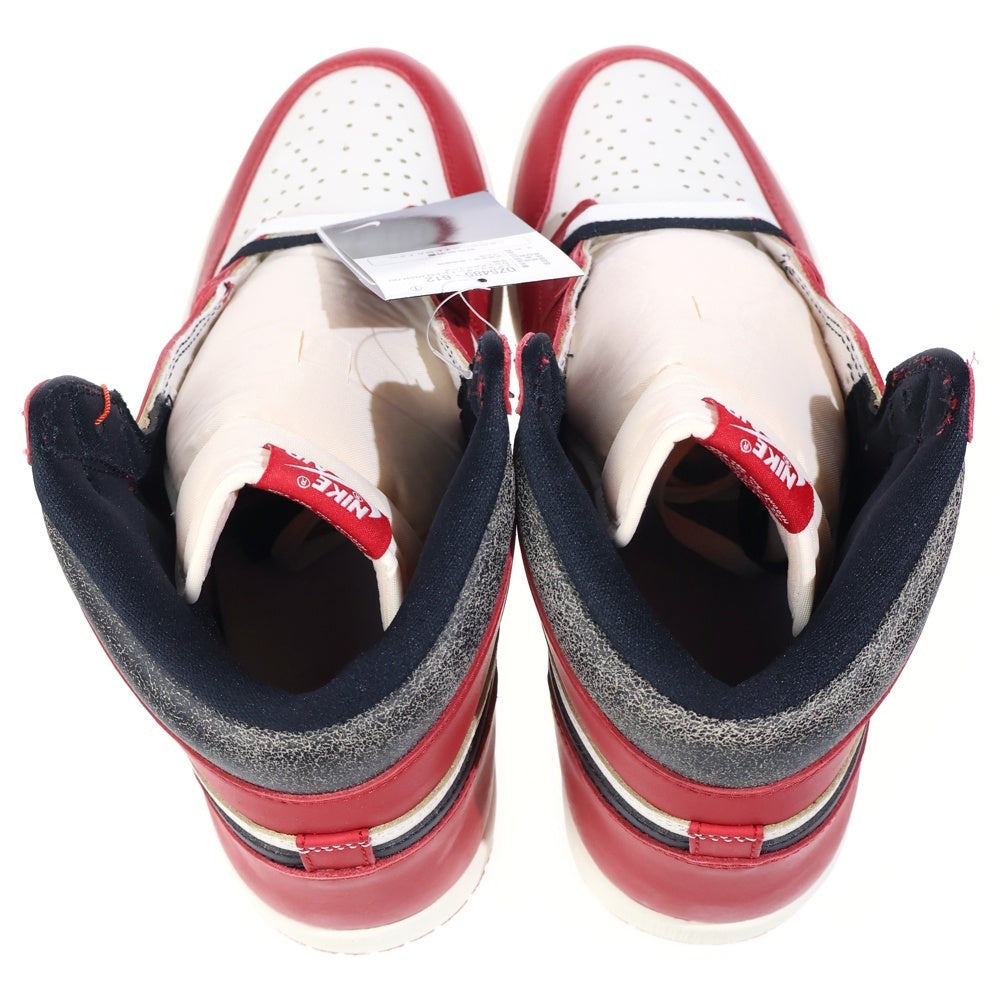 NIKE(ナイキ) AIR JORDAN 1 RETRO HIGH OG エアジョーダン1 レトロ ロスト&ファウンド シカゴ ハイカットスニーカー ホワイト/レッド US12.5/30.5cm DZ5485-612