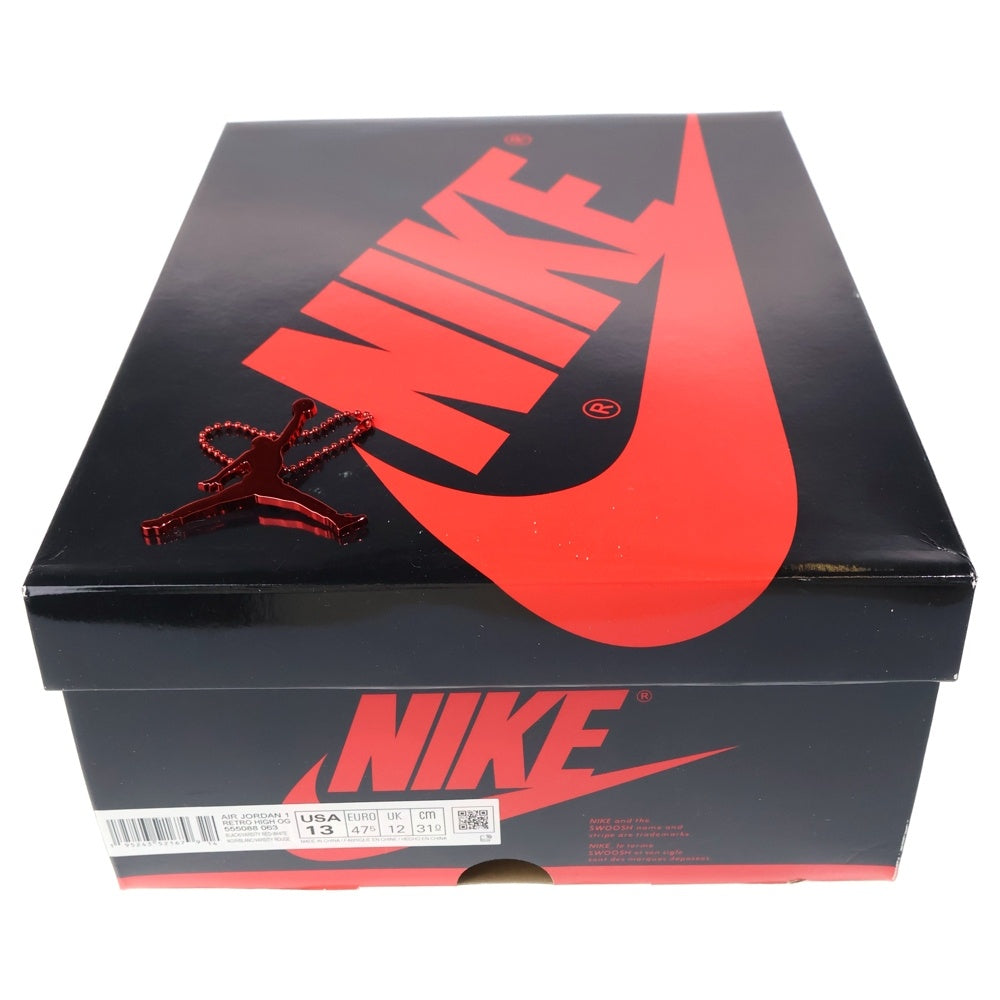 NIKE(ナイキ) AIR JORDAN 1 RETRO HIGH OG BRED PATENT エアジョーダン1 レトロ ブレッド パテント ハイカットスニーカー レッド/ブラック US13/31cm 555088-063