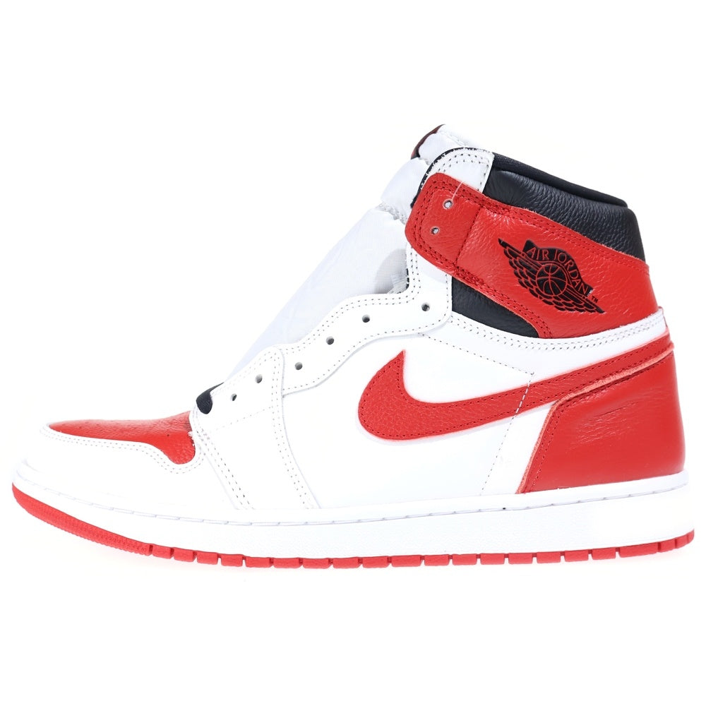 NIKE(ナイキ) AIR JORDAN 1 RETRO HIGH OG HERITAGE エアジョーダン1 レトロ ヘリテージ ハイカットスニーカー ホワイト/レッド US10/28.0cm 555088-161
